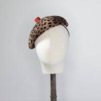 Bonnie Beret Animal Print